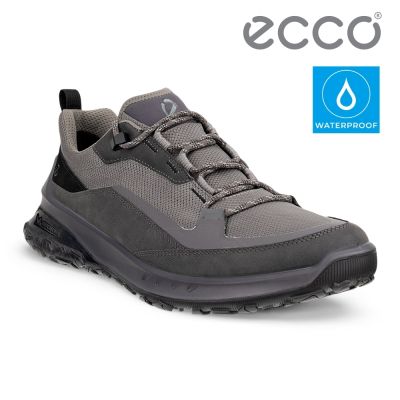 ECCO ULT-TRN M 奧途真皮摩登運動鞋 男鞋 磁石灰/鐵灰色/黑色
