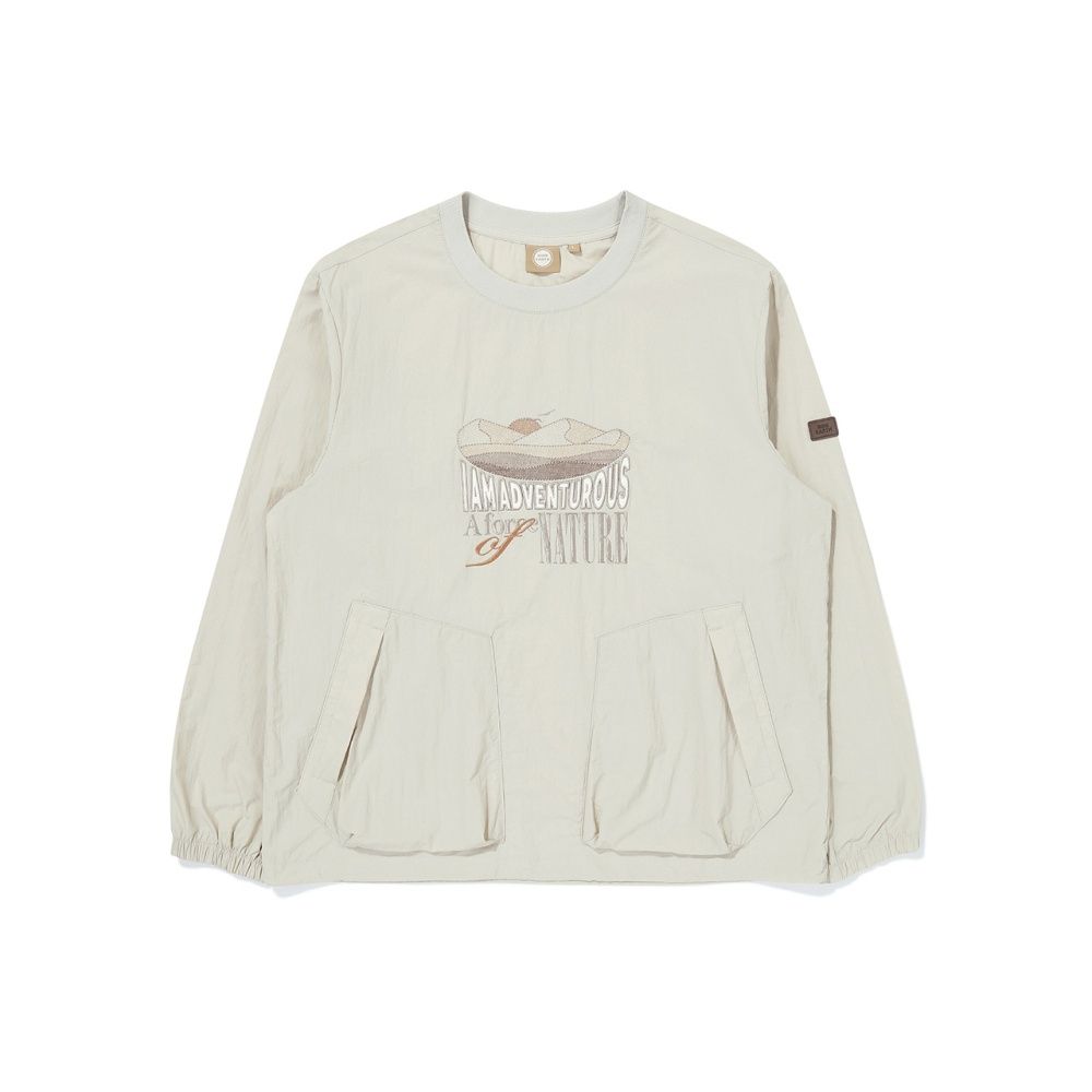 BBC EARTH 男 NATURE WOVEN LONG SLEEVE T-SHIRT 長袖上衣 奶油色 BE51MW11M410