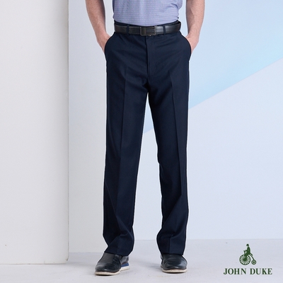 JOHN DUKE 約翰公爵 經典直條紋平面西裝褲 藍色(70-2B9706)