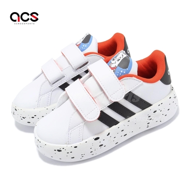 Disney - ★極楽★ adidas X DISNEY 101忠狗休閒鞋Grand Court 2 中童鞋白黑魔鬼氈