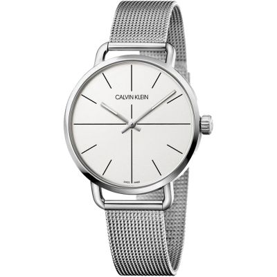 Calvin Klein CK Even 超然系列十字線米蘭帶手錶 K7B21126