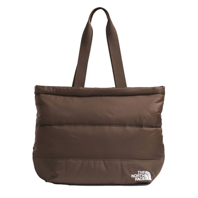 The North Face TNF 北面 北臉 男女手提包-棕色 NUPTSE TOTE-NF0A81BU1OI