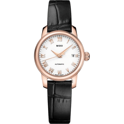 MIDO 美度 官方授權 Baroncelli 羅馬機械女錶 開學換新季 送禮推薦-25mm M0390073601300