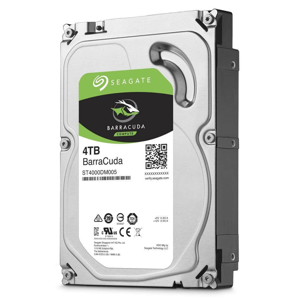 希捷Seagate新梭魚BarraCuda 4TB 3.5吋5400轉桌上型硬碟（ST4000DM004
