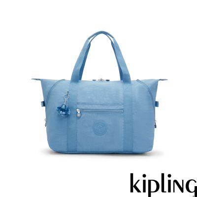 Kipling 復古藍拉桿旅行袋-ART M