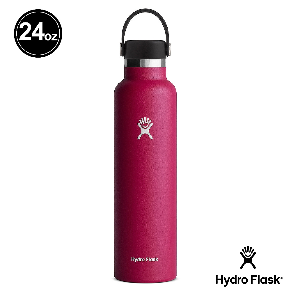 Hydro Flask 官方旗艦 24oz/709ml 標準口提環保溫瓶 酒紅色