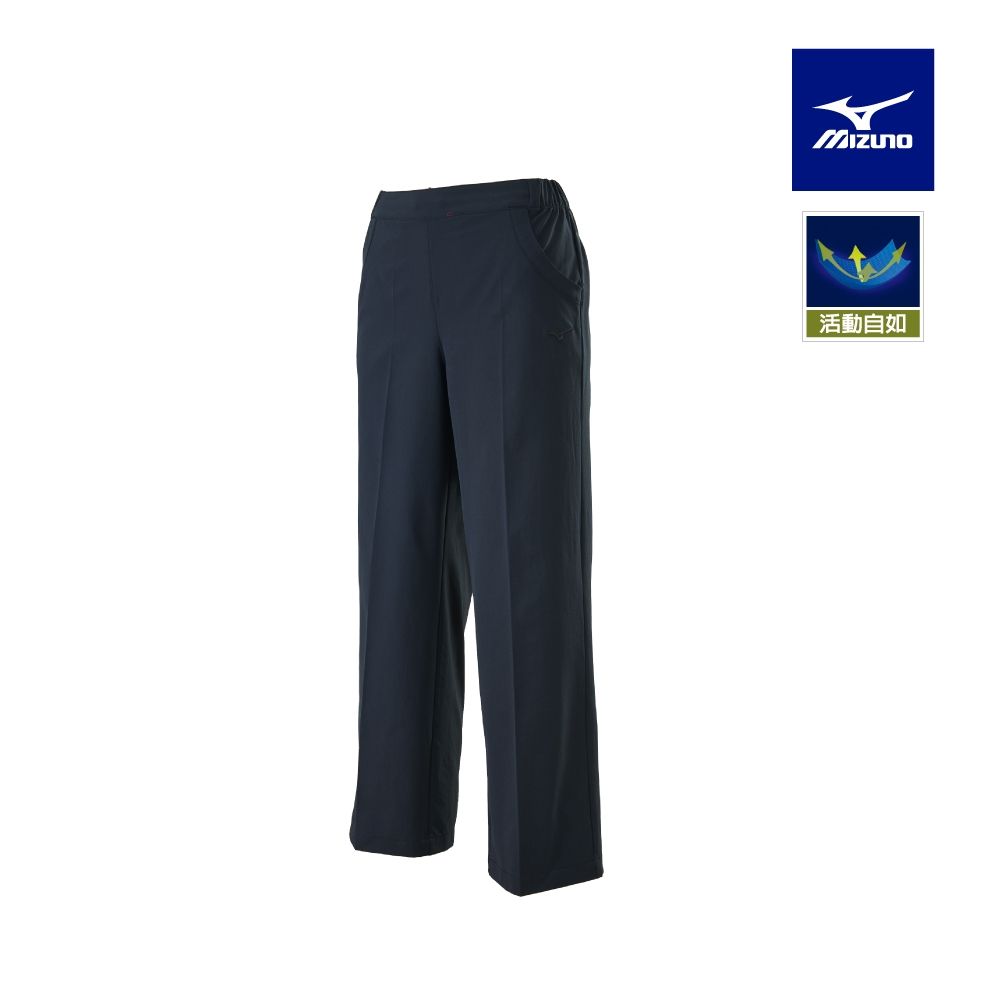 【MIZUNO 美津濃】寬版女平織長褲 32TDC840XXL（任選一件）(長褲) (B)