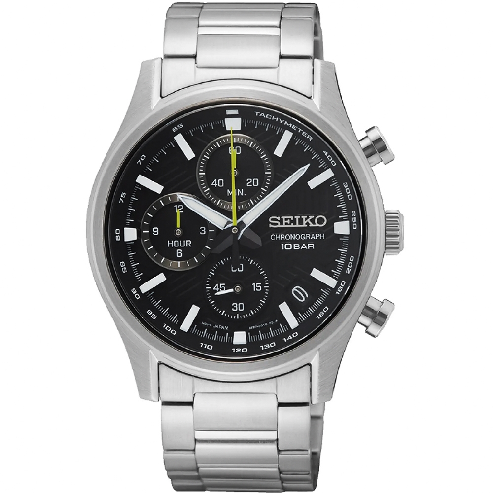 SEIKO精工 CS 三眼計時紳士手錶 爸氣登場 送禮首選-39.5mm (SSB419P1/8T67-00S0D)_SK045