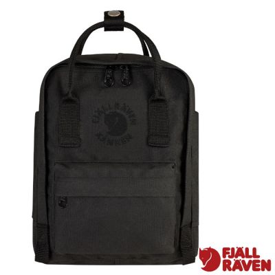 【Fjallraven 北極狐】Re-Kånken Mini 輕巧隨身迷你背包7L.雙肩後背包 23549-550 黑