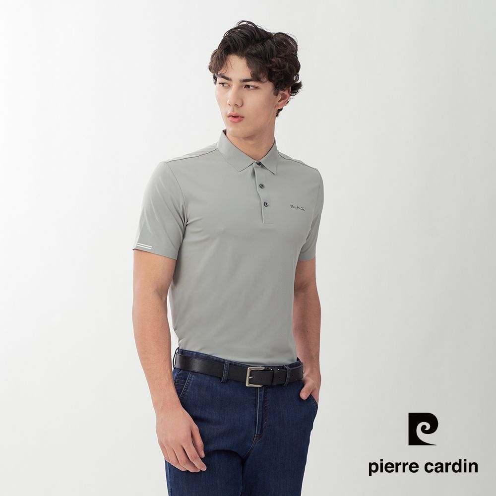 Pierre Cardin皮爾卡登 網路獨家 男款 素色百搭涼感/網眼透氣彈性短袖POLO衫(多色任選) (E款(涼感))
