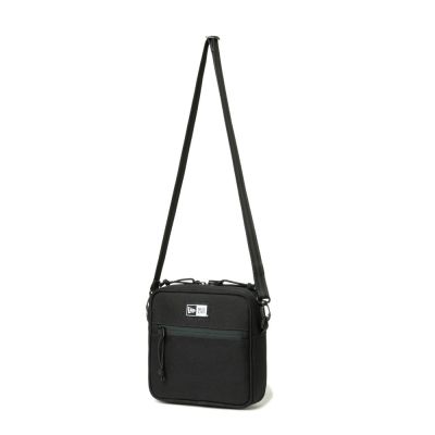 NEW ERA 男女 側背包 日版SQUARE SHOULDER POUCH NE 黑 NE14201327