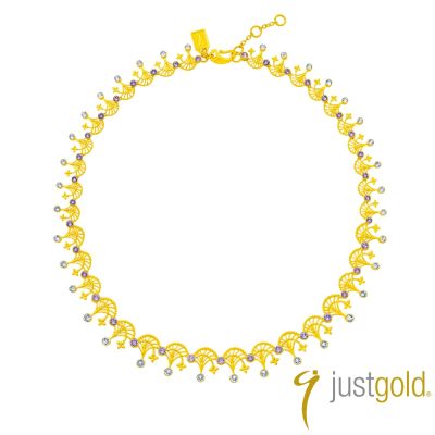 【Just Gold 鎮金店】雋藝 Linea 黃金項鍊