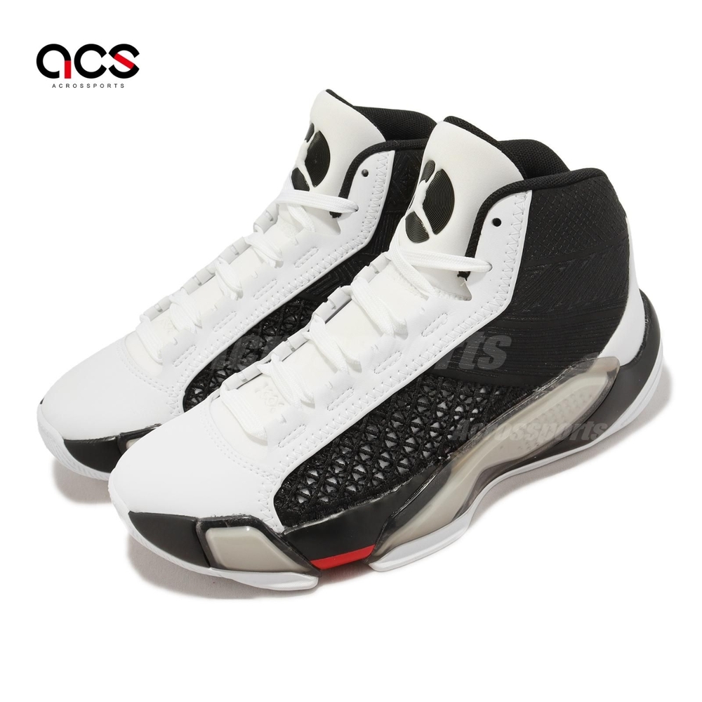 Nike 籃球鞋Air Jordan XXXVIII 38代GS 女鞋白黑紅運動鞋喬丹AJ38