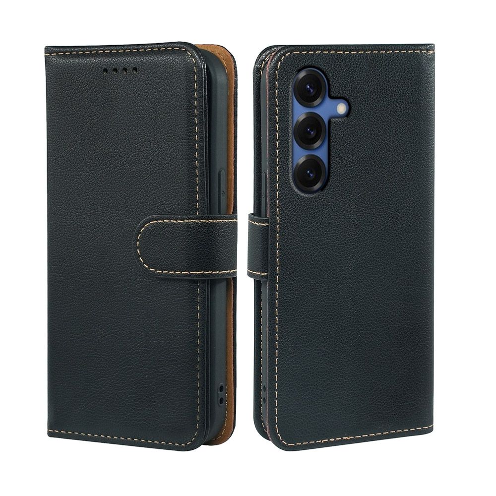 IN7 荔枝紋 Samsung S25系列 防盜刷相框磁扣側掀手工PU皮套