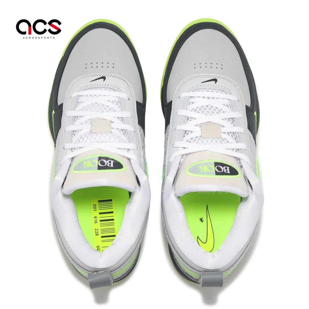 Nike 籃球鞋Book 1 95 EP 男鞋Neon 灰黑螢光綠Booker 氣墊IO9704-001