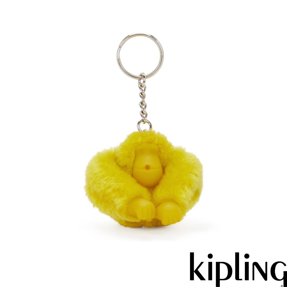 Kipling 檸檬黃小猴子吊飾-MONKEYCLIP S