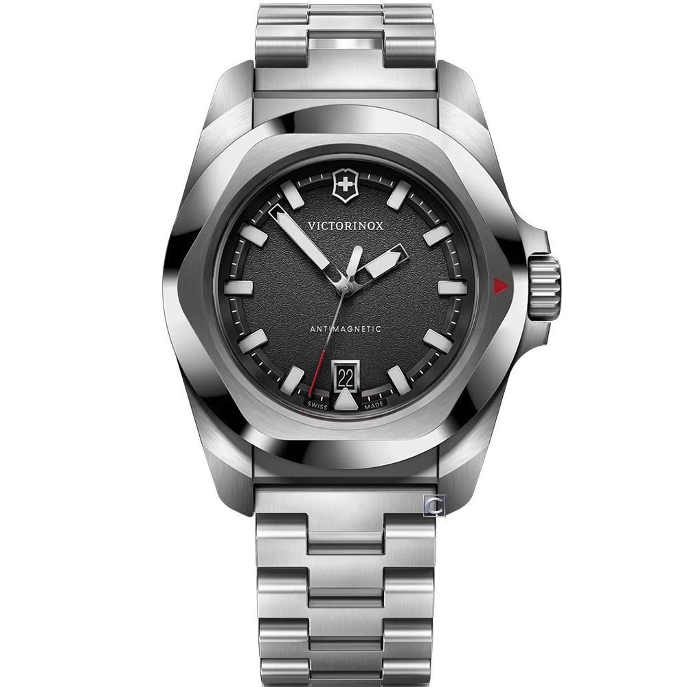 VICTORINOX 瑞士維氏 I.N.O.X. 200米石英潛水錶 男錶 手錶-41mm黑x鋼帶款 VISA-242030