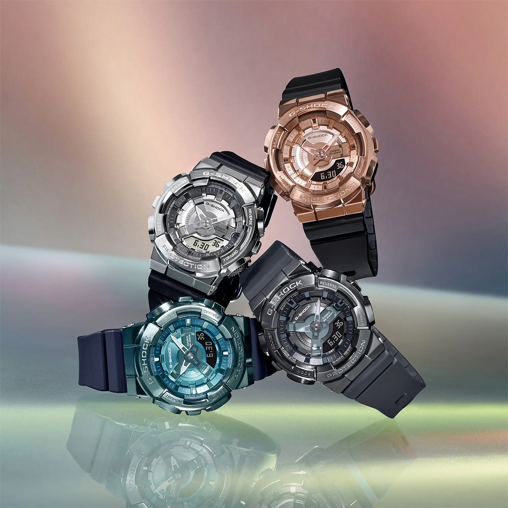 CASIO 卡西歐G-SHOCK x ITZY Lia配戴款金屬色雙顯電子錶週年慶