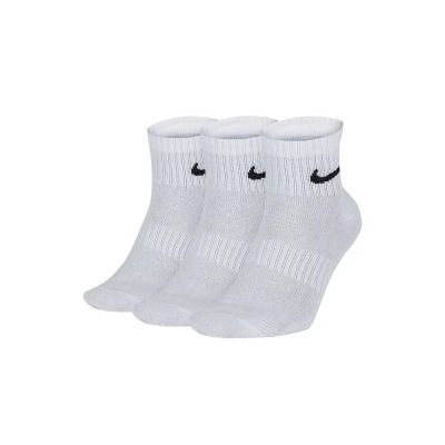 Nike 襪子 Everyday Lightweight 訓練短襪 三雙一入 踝襪 白 SX7677-100