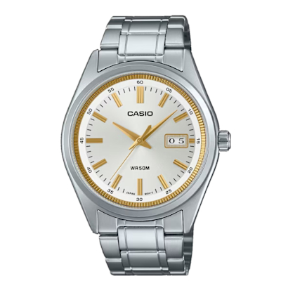 【CASIO 卡西歐】 時尚帥氣鋼帶男錶 MTP-B180D-7A