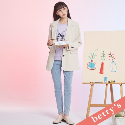 betty’s貝蒂思　窄管彈性百搭水洗牛仔褲(淺藍)