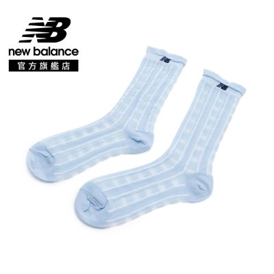 【New Balance】輕薄透膚中筒襪_中性_水藍色_AC83595AA1