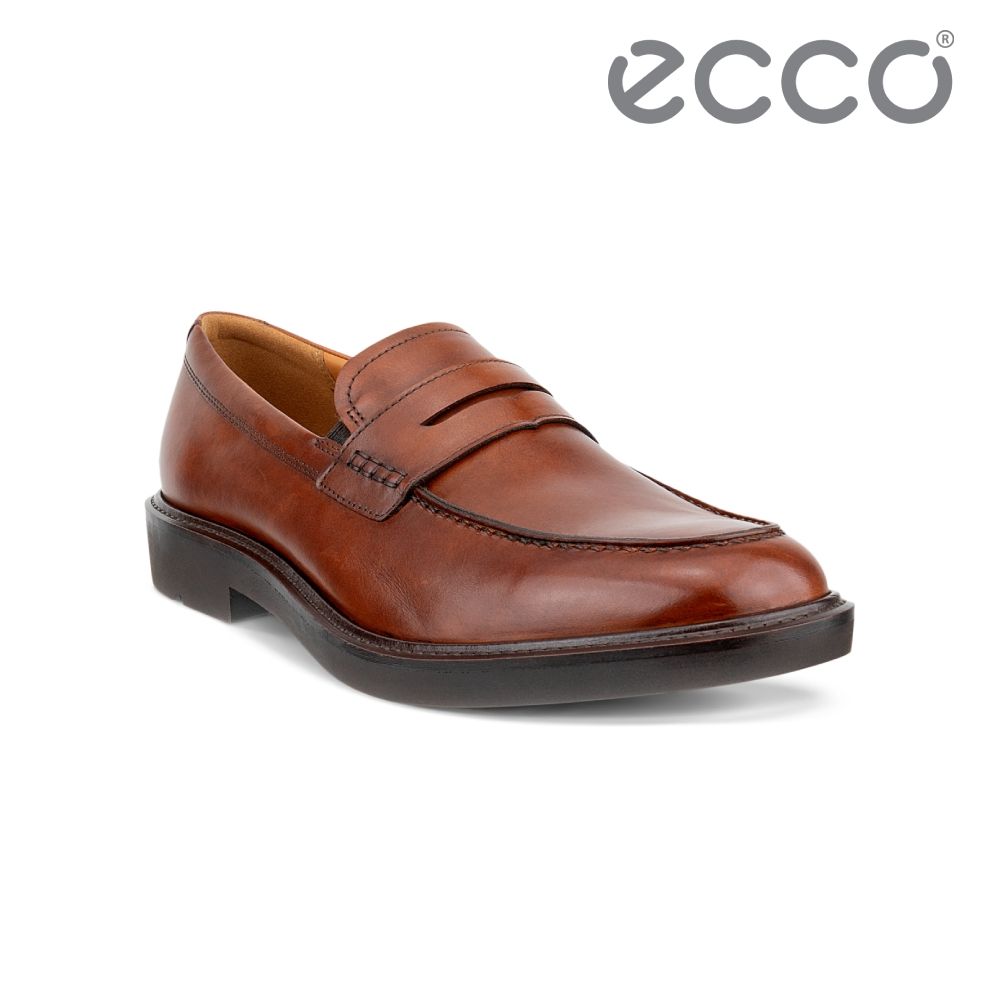 ECCO METROPOLE LONDON PENNY LO 都會倫敦經典套入式正裝皮鞋 男鞋 深棕