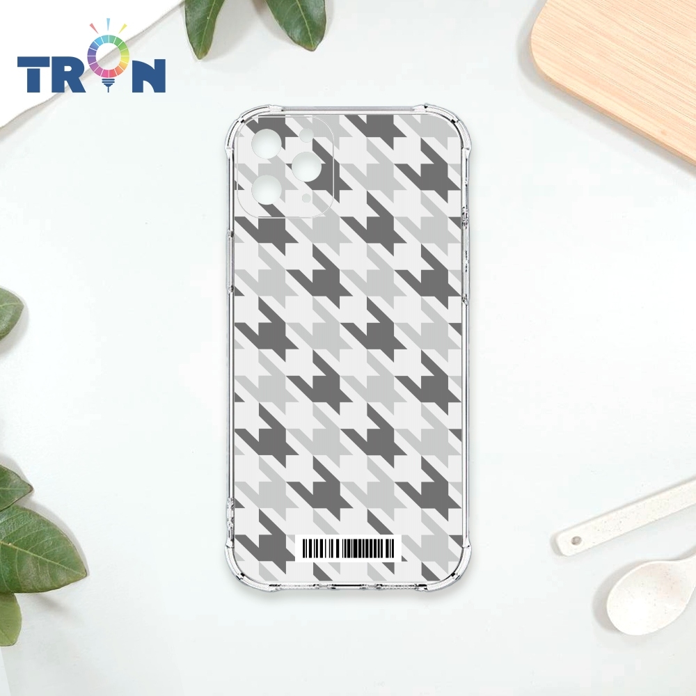 TRON IPhone 11 PRO MAX 三色千鳥紋 四角防摔載具殼 軟殼 手機殼