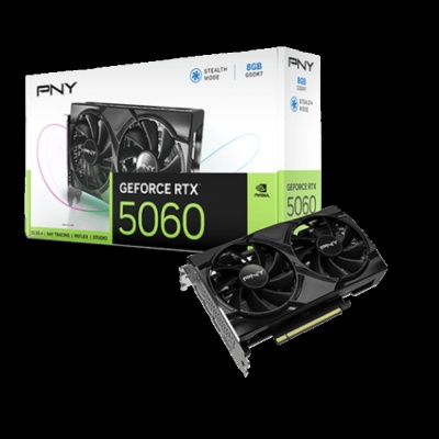 PNY RTX 5060 8G OC Dual Fan (std:2280MHz/雙風扇/長20cm)