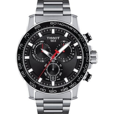 TISSOT 天梭 官方授權 Supersport 計時手錶 開學換新季 送禮推薦-45.5mm T1256171105100