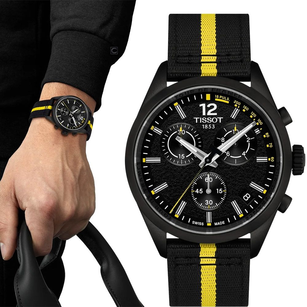 TISSOT 天梭 官方授權 PR100 2026 環法自由車賽聯名石英計時手錶-T1504173705700