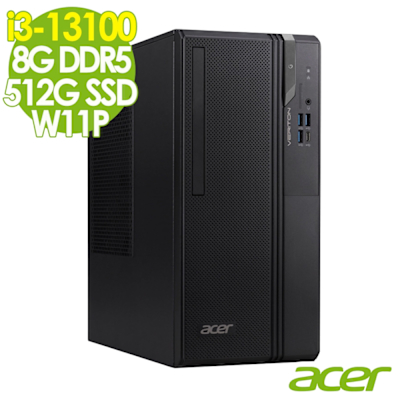Acer 宏碁 Veriton VS2715G 商用電腦 (i3-13100/8G/512G SSD/W11P)