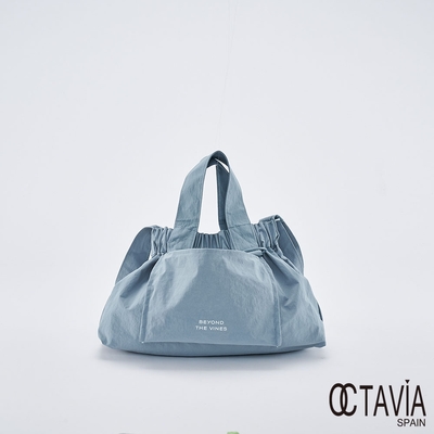 OCTAVIA 8 - 無感良品 輕量防水牛津布手提肩斜三用束口托特包 - 中水藍