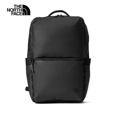 【The North Face 官方旗艦】 北面男女款黑色多隔層方形休閒後背包｜81DMKT0 筆電包/登山包