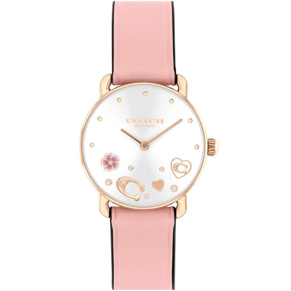 COACH 官方授權 Elliot 愛心C字公司貨錶-女錶(CO14504306)28mm