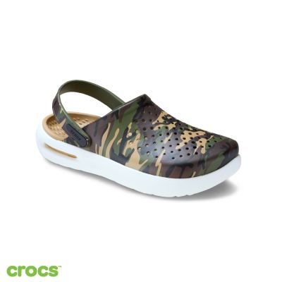 Crocs卡駱馳 (中性鞋) InMotion 舒樂迷彩圖案克駱格 軍綠色/七彩色 214112-3TC