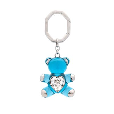 SWAROVSKI 施華洛世奇 藍色Teddy鑰匙圈