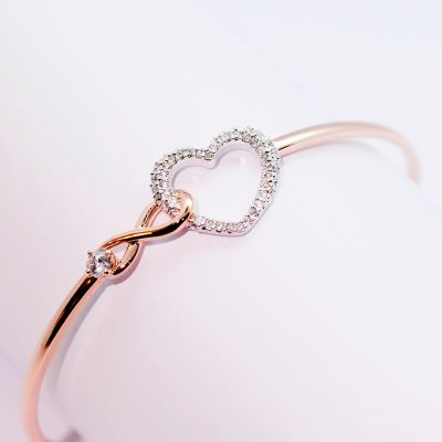 SWAROVSKI 施華洛世奇 Infinity 玫瑰金色 無限符號和心型 手鐲 5518869