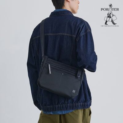 PORTER INTERNATIONAL - 自信經典NEW HEAT斜背包 - 深藍
