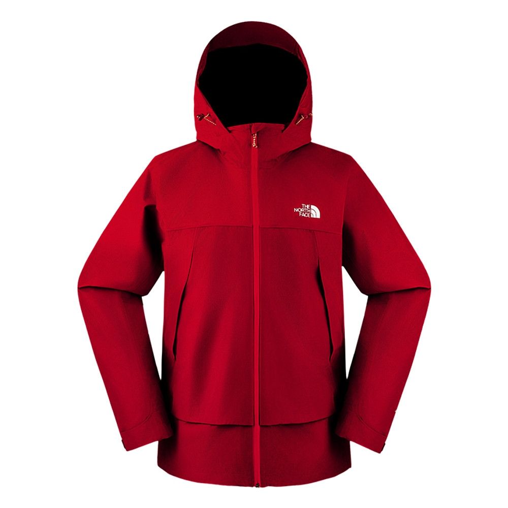 NONEWS X 紅臉兒 The North Face 官方旗艦】新年款-北面男款紅色DRYVENT防水衝鋒衣