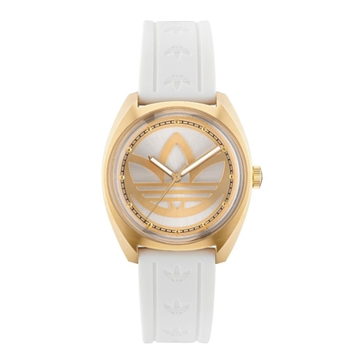 ADIDAS 愛迪達  EDITION ONE 經典金框手錶_AOFH23012_金X白_39mm