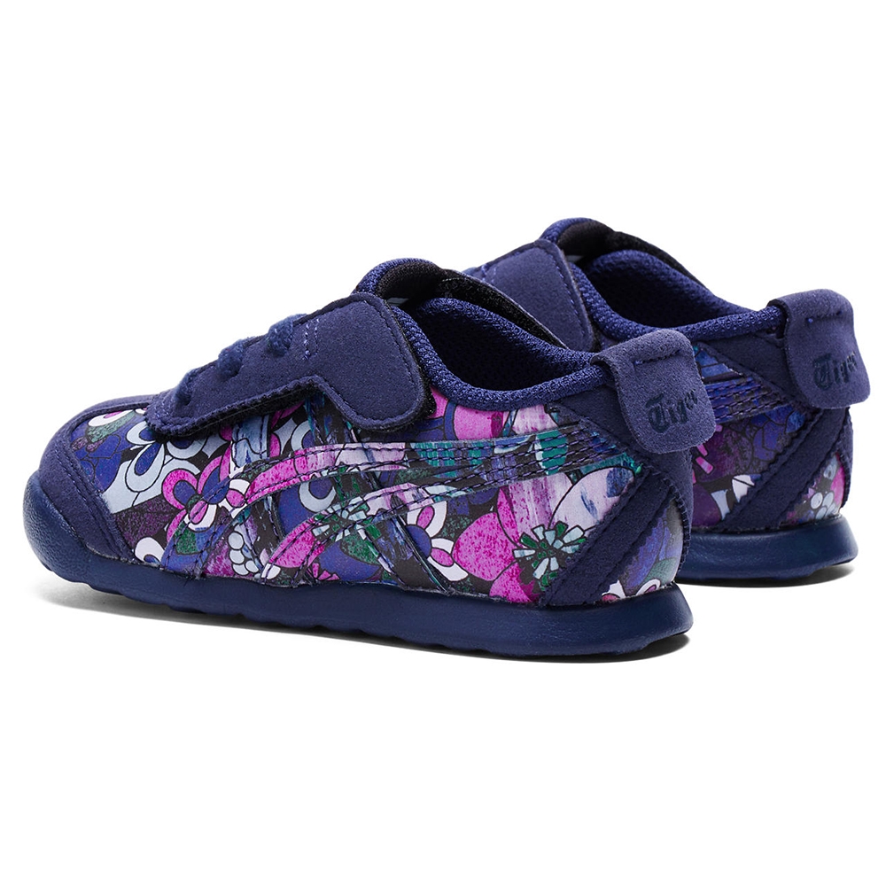 Onitsuka Tiger鬼塚虎-藍色花紋MEXICO 66 TS童鞋1184A177-500