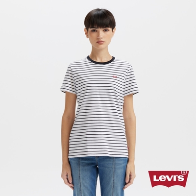Levi s 女款 短袖T恤 經典LOGO TEE 女生短袖 條紋款 熱賣單品