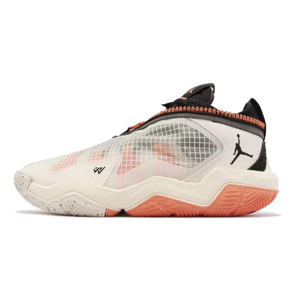 [美品]NIKE Jordan WHY NOT . PF26cm Nike 籃球鞋Jordan Why Not 6 PF Rattan 灰白黑橘拉鍊男鞋忍者龜