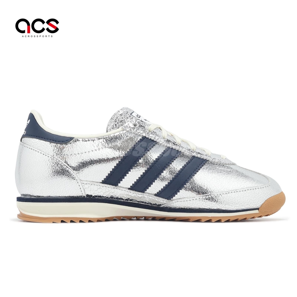 adidas 休閒鞋SL 72 OG W 女鞋銀藍膠底復古皮革愛迪達JH8654 | 休閒鞋