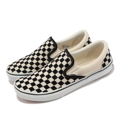Vans 休閒鞋 V98CLA Slip On 男鞋 女鞋 棋盤格 奶油白 經典 黑 懶人鞋 套入式 4660910001