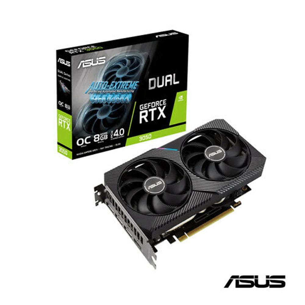 ASUS 華碩Dual GeForce RTX 3050 OC超頻版8GB GDDR6 顯示卡| RTX 30