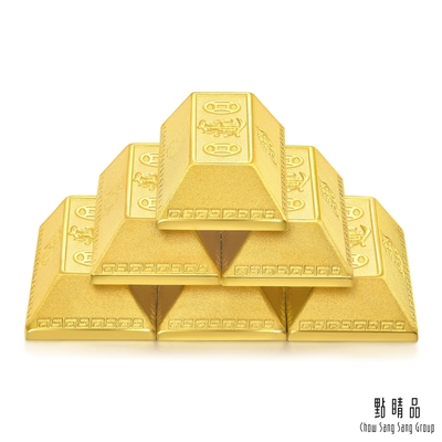 【點睛品】 生生金寶系列 招財進寶 6兩 黃金金磚 計價黃金(1兩x6塊)