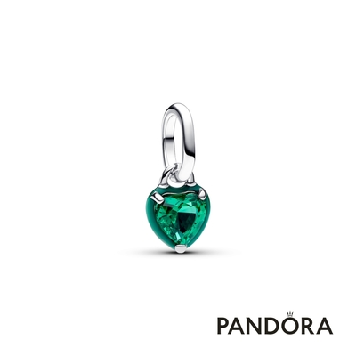 【Pandora官方直營】Pandora ME 綠色愛心迷你吊飾