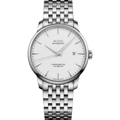 MIDO 美度 官方授權 Baroncelli 永恆矽遊絲天文台認證機械錶 開學換新季 送禮推薦-40mm M0274081103100
